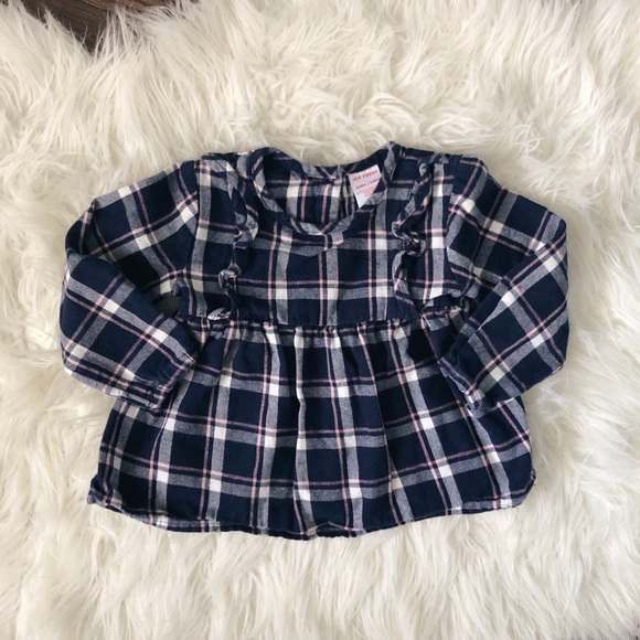 Plaid Peplum Top, 12-18M, Joe Fresh - Picture 1 of 6